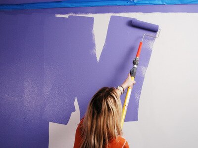 Muren en plafonds zelf schilderen » klus info.nl » uw hulp voor ... Plafond witten zonder knoeien