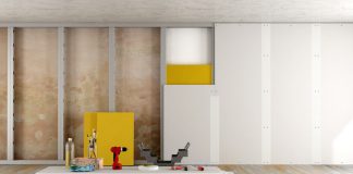 metal stud met gipsplaten