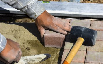 Gestabiliseerd zandbed maken zandbed maken