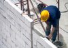 Wand van gasbetonblokken of cellenbetonblokken maken gasbeton wand maken