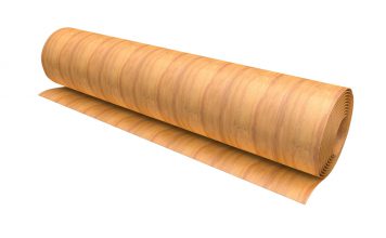 Fineer strip op hout plakken fineerstrip