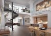 Afwerken van een high-end keuken luxe keuken in loft