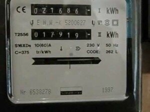 Kilowattuurmeter (kWh-meter) 